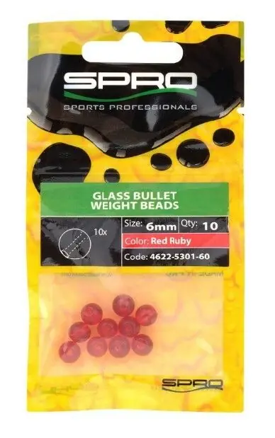 Bestel Nu Spro Round Glass Beads Red Ruby 6mm