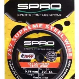 Spro 7x7 AFW Supreme Wire 0.58mm 30kg 4m Direct Verzonden
