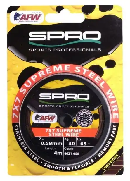 Spro 7x7 AFW Supreme Wire 0.46mm 18kg 4m Favoriet