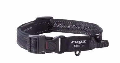 Veilige Betaling Rogz Airtech Halsband M Zwart 26-40cm