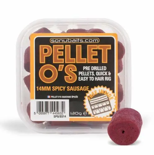 Weekendaanbieding Sonubaits Pellet O‘s Spicy Sausage 14mm
