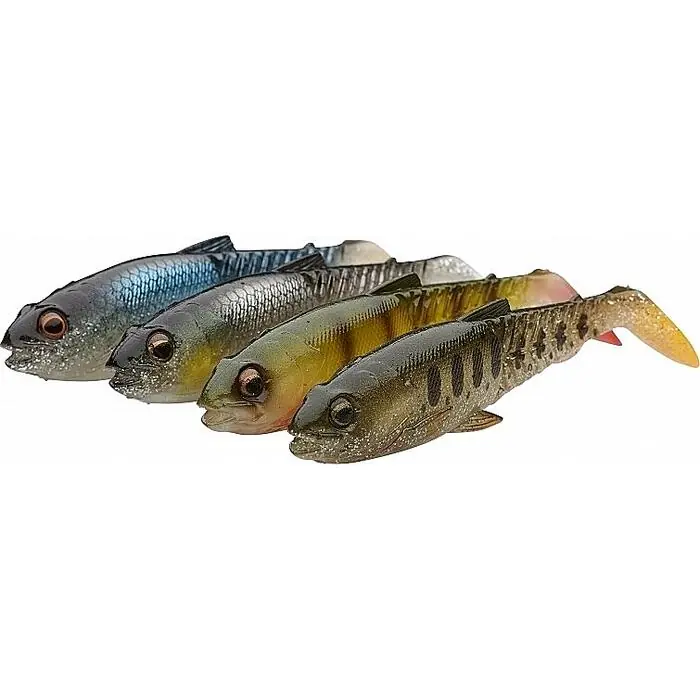 Savage Gear Craft Cannibal Paddletail 4pcs Clam Packs 10.5cm 12gr Clear Water Mix 4pcs - Voorradig Rechtstreeks Van De Fabrikant