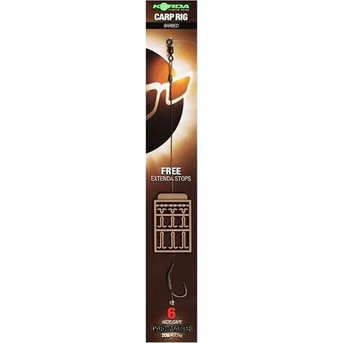 Betrouwbaar Korda Dark Matter Rig Barbless Size 10 - Voorradig