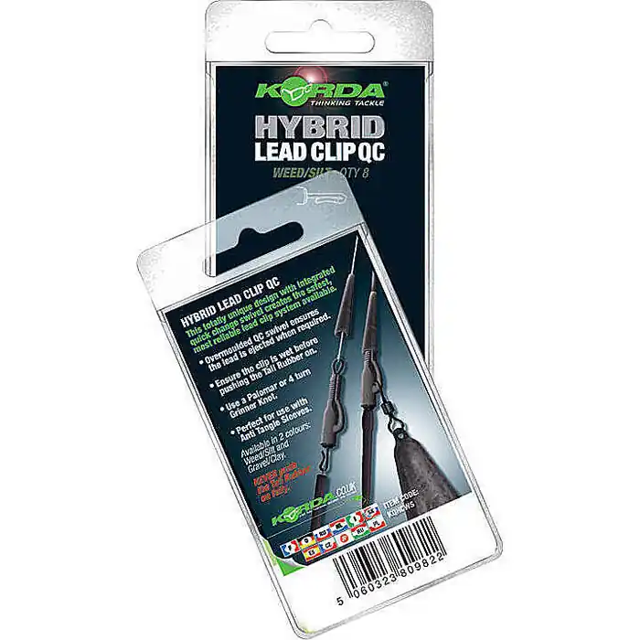 Korda QC Hybrid Lead Clip Weed - Silt - Voorradig Express Levering