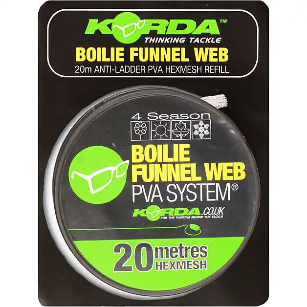 Finale Uitverkoop Korda Boilie Funnel Web PVA Refill HexMesh 20m
