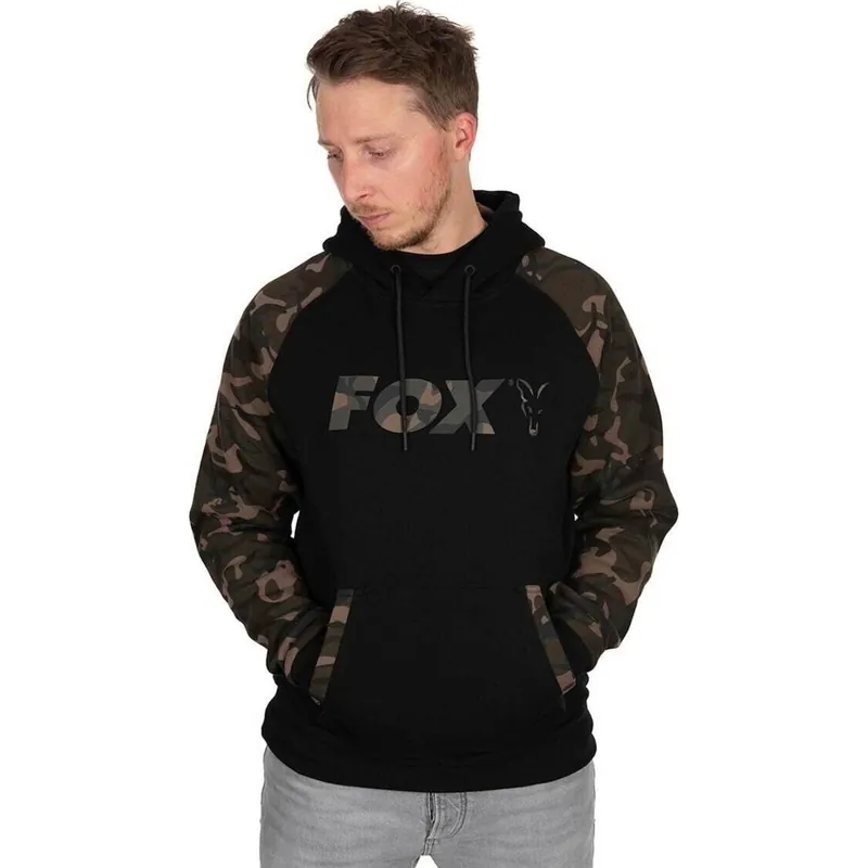 Gereduceerde Prijs Fox Black Camo Raglan Hoodie Xxxl