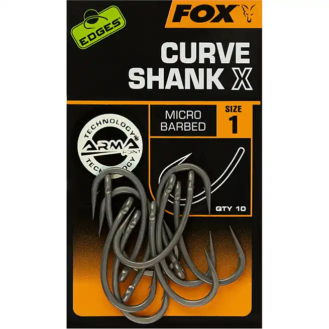 Flitsaanbieding Fox Edges Curve Shank X #1 - Voorradig