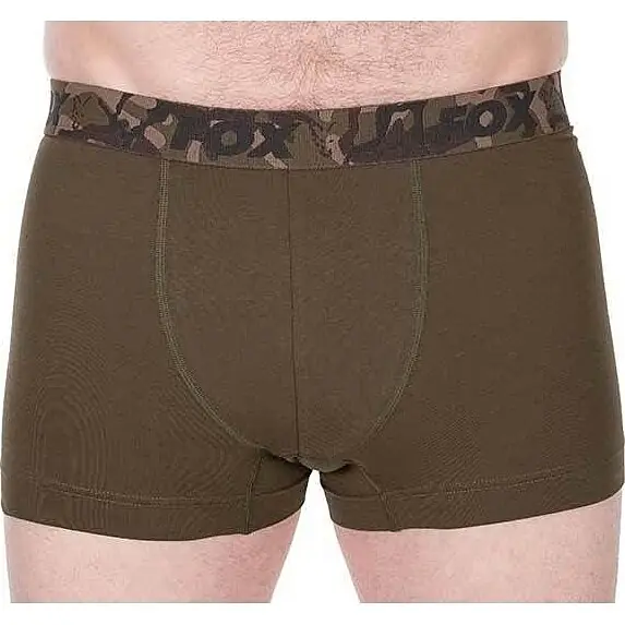 Fox Boxer Shorts 2pk khaki / black L Gereduceerde Prijs