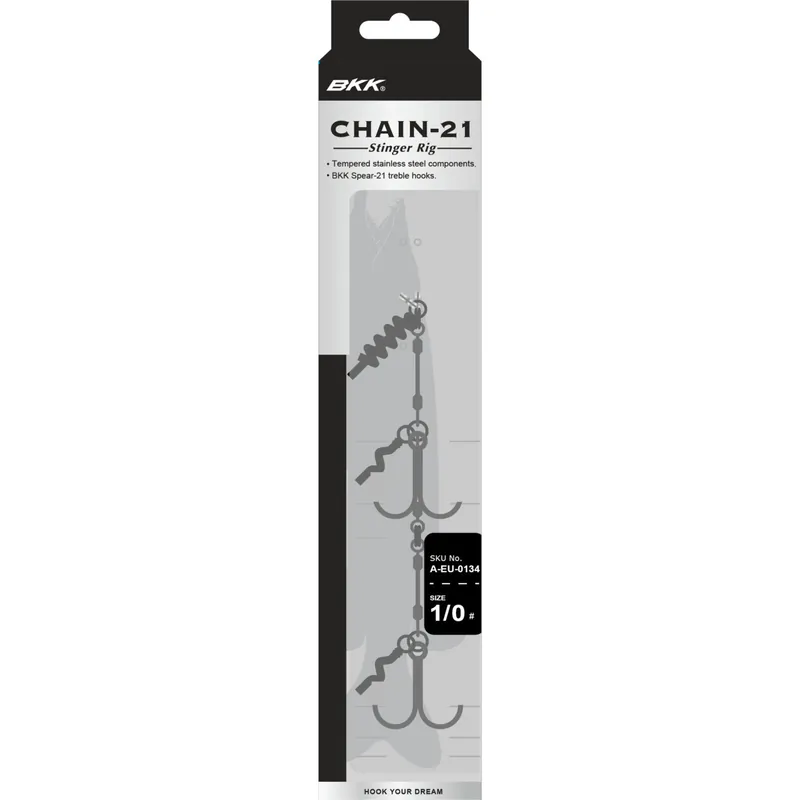 Nieuw BKK Chain 21 Stinger Rig #2/0 - Voorradig