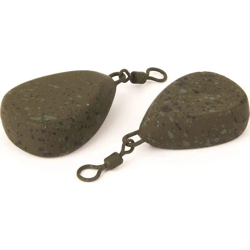 Fox Camotex Flat Pear Leads Swivel 42gr - Voorradig Uitverkoop