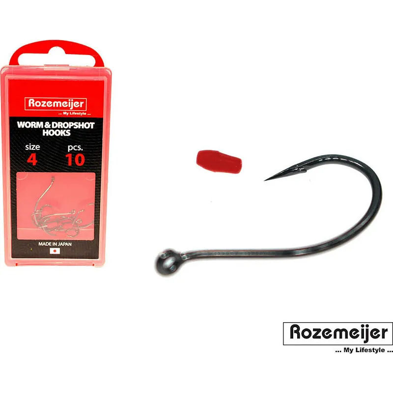 Tijdelijk Beschikbaar Rozemeijer Japanse Worm & Dropshot Hooks #4 10st