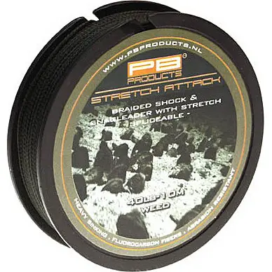 Beperkte Voorraad PB Products Stretch Attack Shockleader 40lb Silt 10m - Voorradig