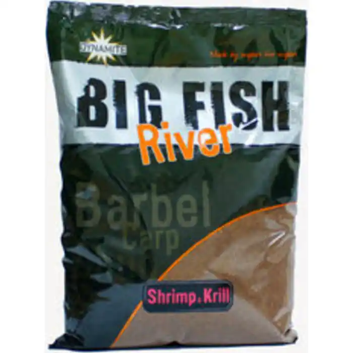 Hete Deal Dynamite Baits Big Fish River Groundbait Shrimp - Krill 1.8kg