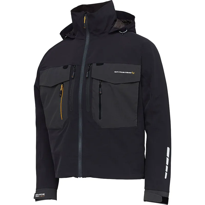 Must-Have Savage Gear SG6 Wading Jacket Black Grey Maat S