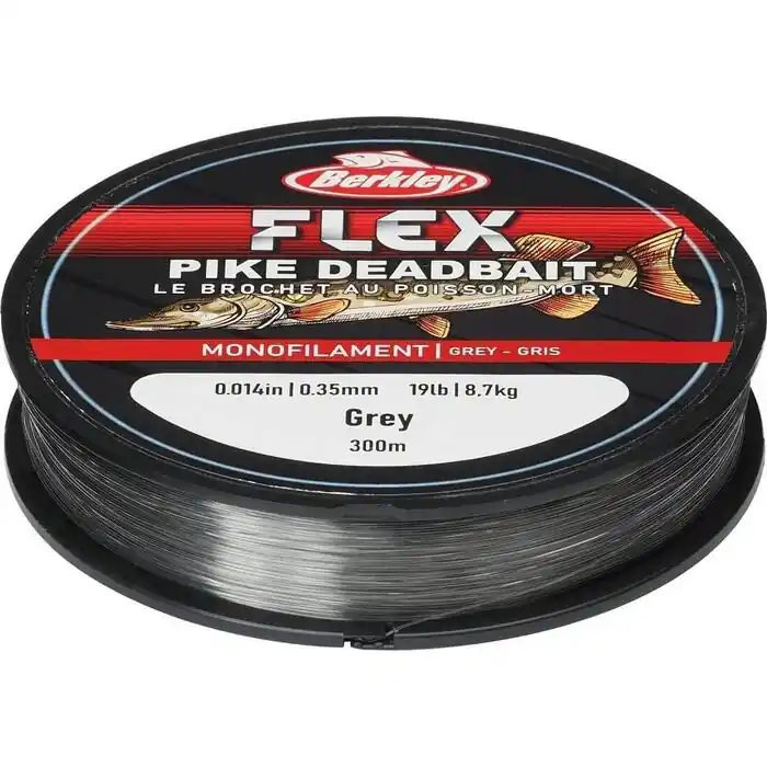 Berkley Flex Pike Deadbait Grey 300m 0.30mm - Voorradig Meest Verkocht