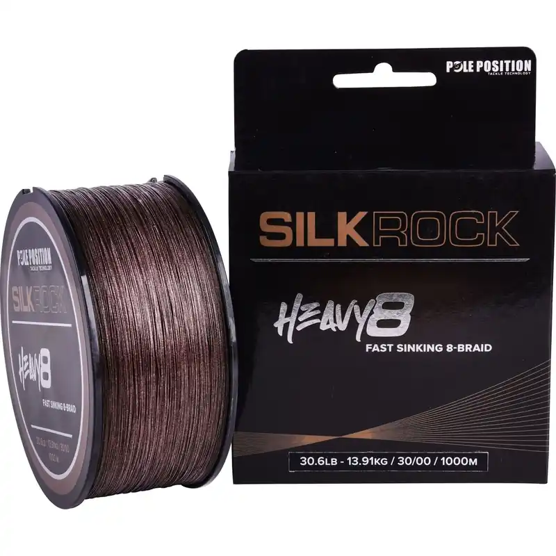 Pole Position Silkrock Braid Heavy8 Brown 1000m 0.30mm - Voorradig Veilige Betaling