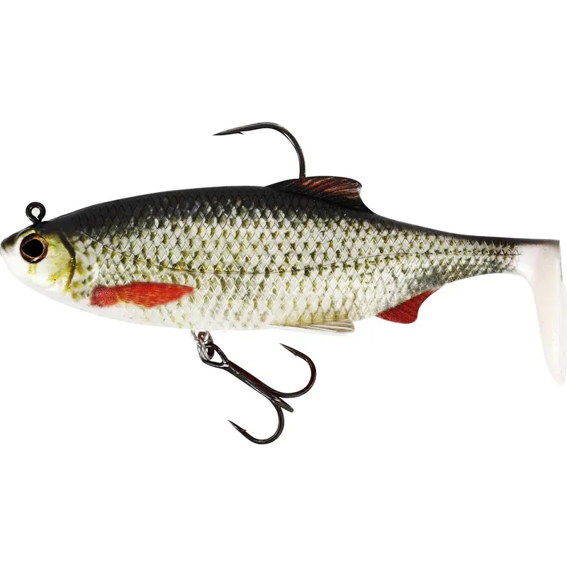 Direct Beschikbaar Westin Ricky the Roach Shadtail 14cm 42gr Firetiger Rudd 1st - Voorradig