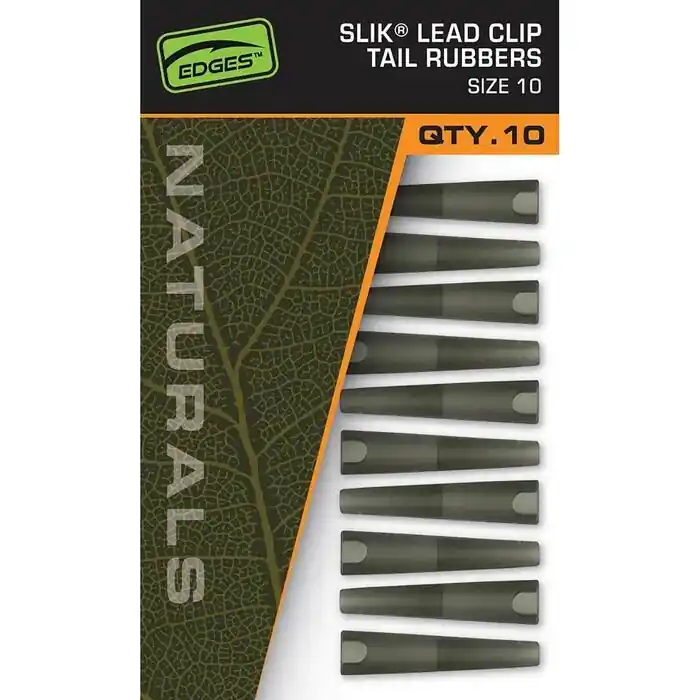 Snelle Levering Fox Naturals Slik Lead Clip Tail Rubber Size 10