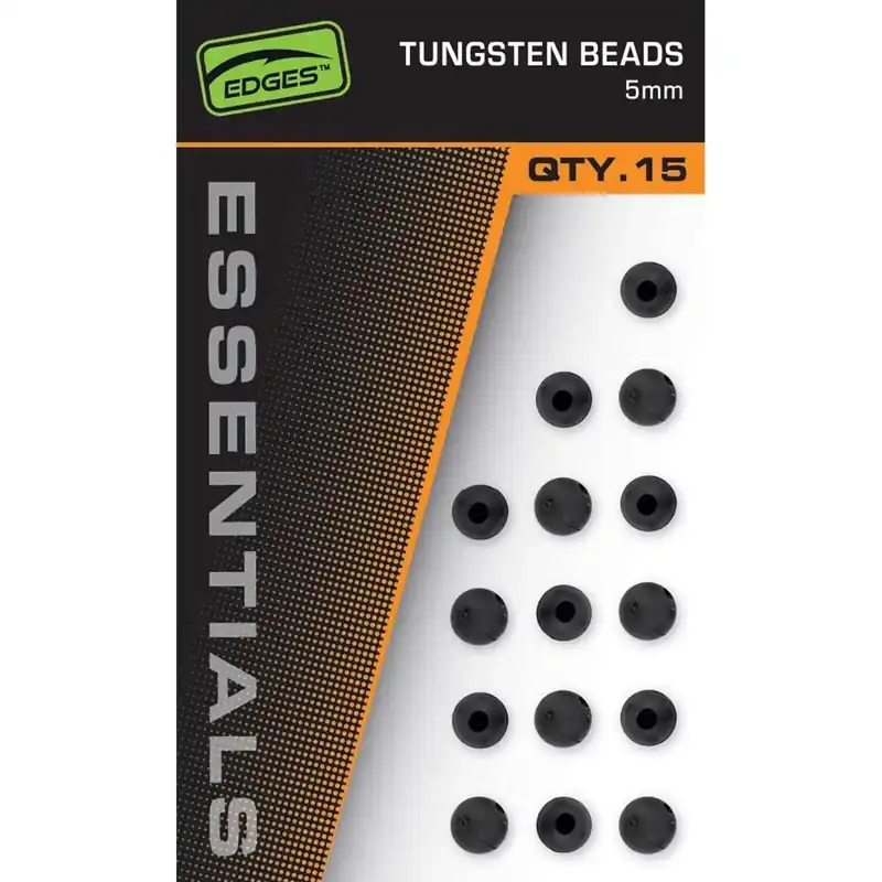 Fox Edges Tungsten Beads 5mm 15pcs Tijdelijk Beschikbaar