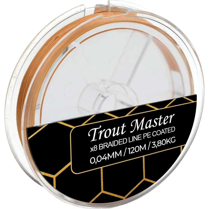 Flitsaanbieding Trout Master Fine Gold 8Braid 0,10mm