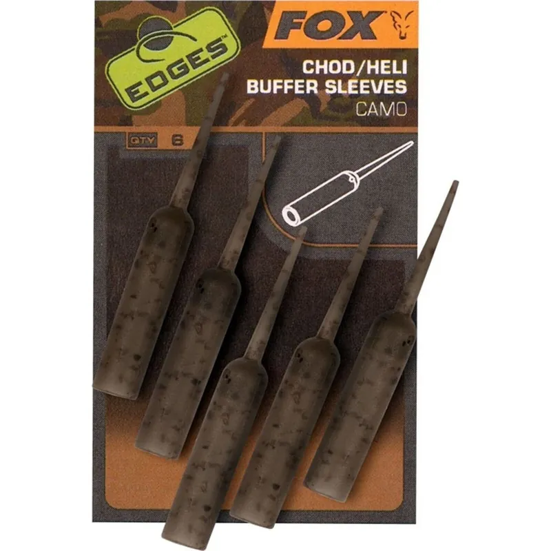 Fox Edges Camo Naked Chod/Heli Buffer Sleeves x6 Dagaanbieding