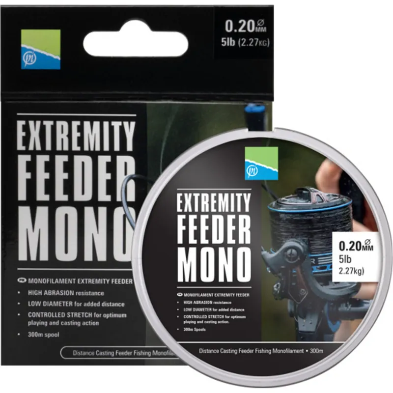 Preston Extremity Feeder Mono 0.18mm - Voorradig Merkproduct