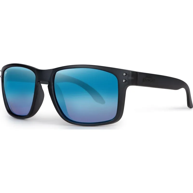 Laatste Kans Fox Rage Transparent Black Brown Lens Mirror Blue Eyewear
