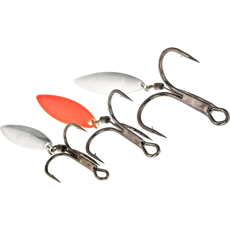Direct Verzonden Westin Spin-Treble #2/0 Silver/Red - Voorradig