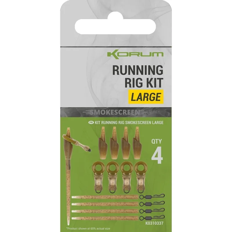 Koop Online Korum Smokescreen Running Rig Kit Large