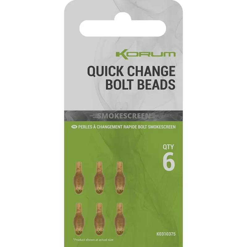 Korum Smokescreen Quick Change Bolt Beads Actieprijs