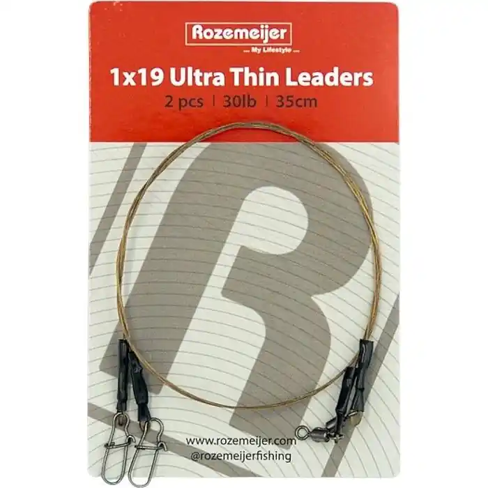 Beste Prijs Rozemeijer 1x19 Ultra Thin Leaders 35cm 15lb - Voorradig
