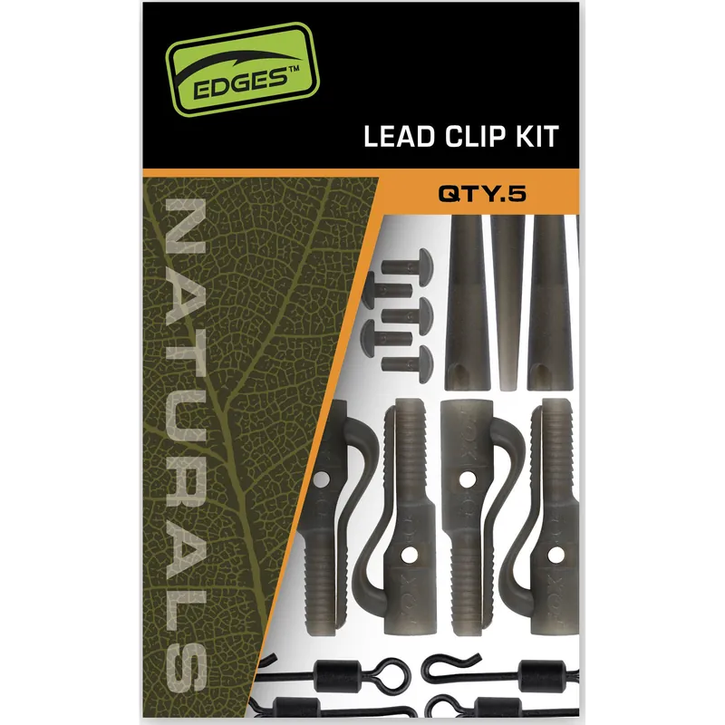 Koop Vandaag Fox Edges Naturals Lead Clip Kit 5pcs