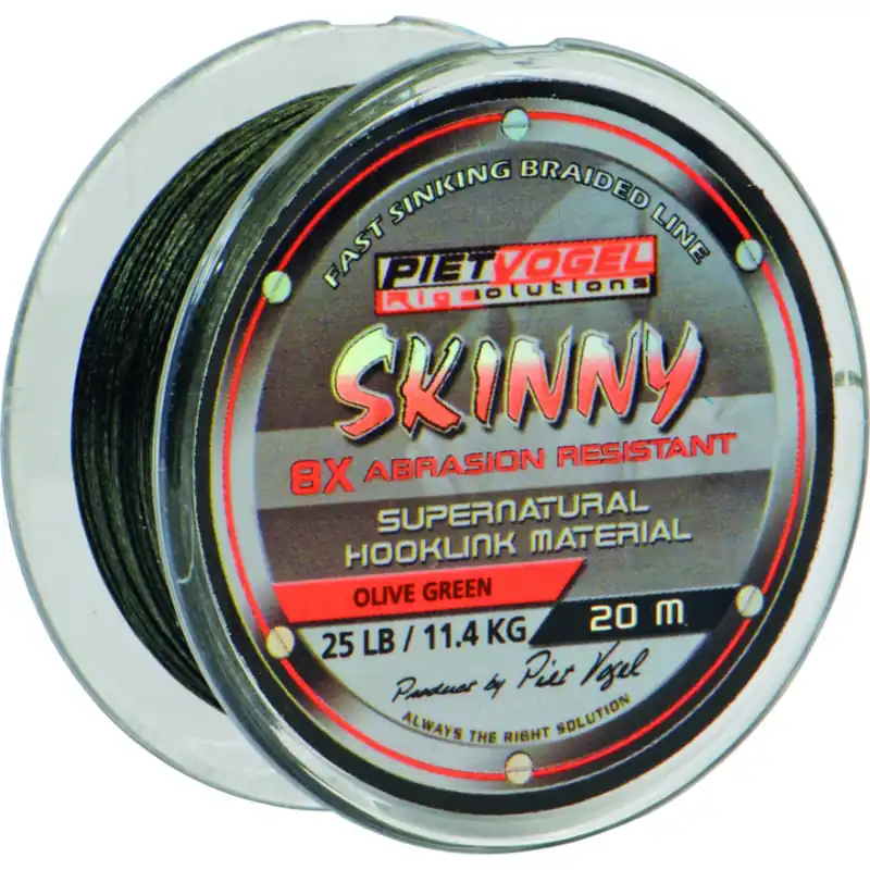 Rig Solutions Skinny Hooklink Green 20m 25lbs - Voorradig Express Levering