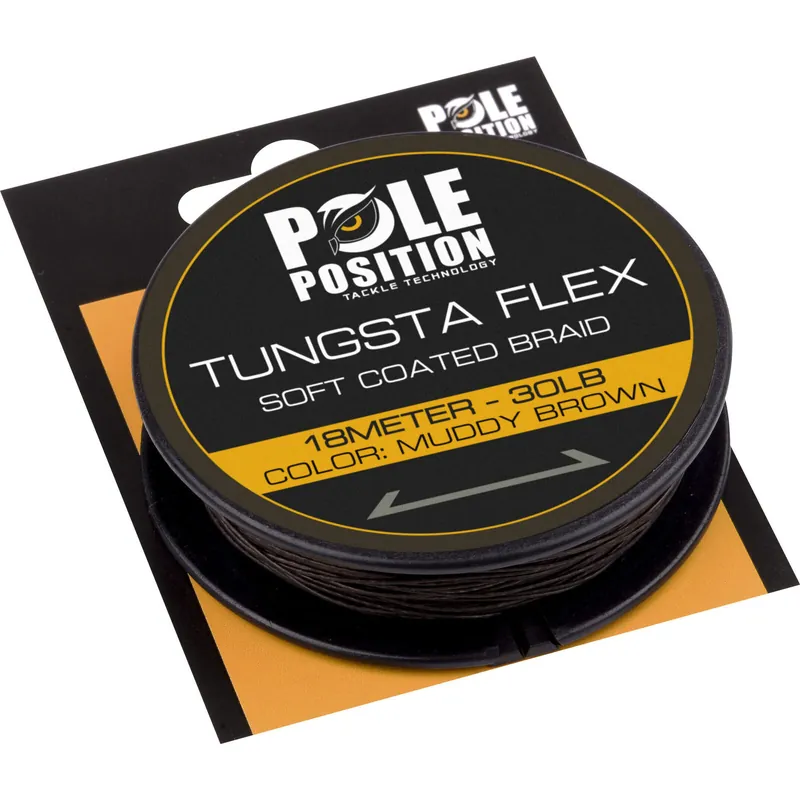 Pole Position Tungstaflex Muddy Brown 20lb 18m Op = Op
