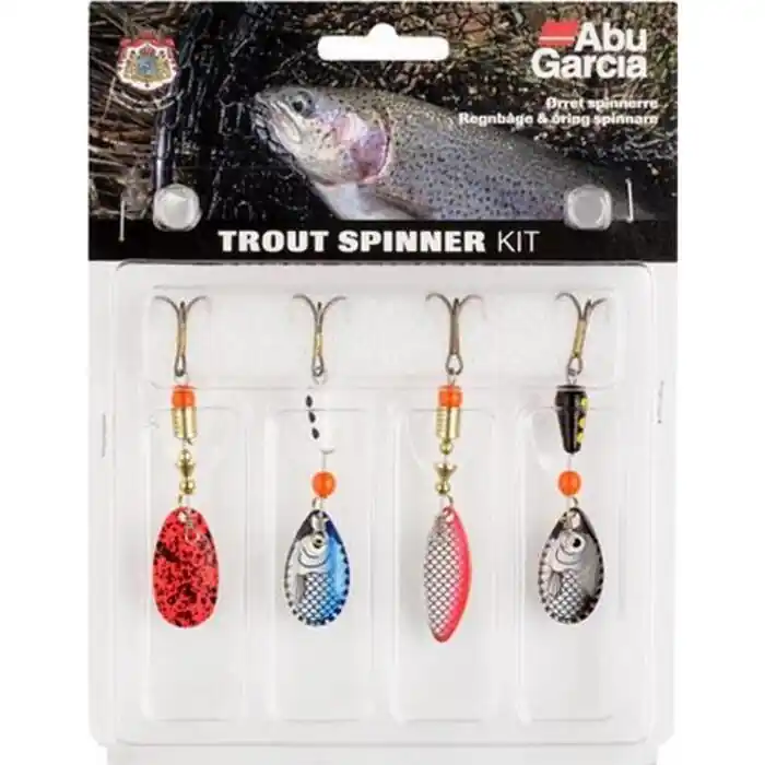 Hete Deal Abu Garcia Trout Spinner Kit 4-Pack