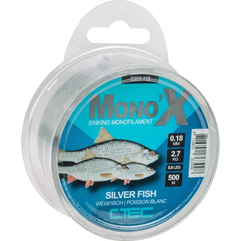 C-Tec SilverFish MonoX Grey 500m 0.14mm - Voorradig Meest Verkocht