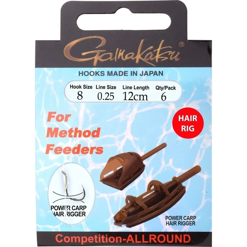 Gamakatsu BKD Method Feeder Hair 12cm H010 0.25mm Fabrieksprijs