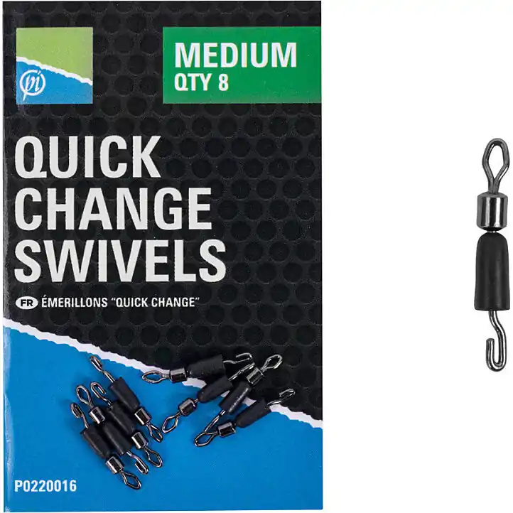 Preston Quick Change Swivels Medium - Voorradig Goedkoop