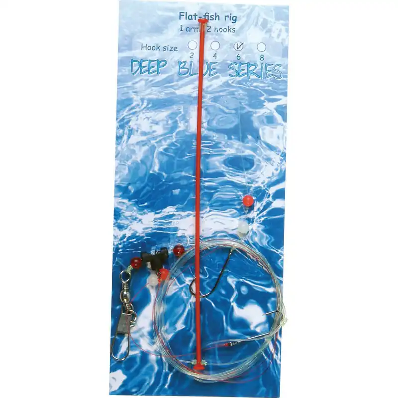 Deep Blue Flat Sea Rig 1-Arm 2-Haaks H2 - Voorradig Direct Beschikbaar
