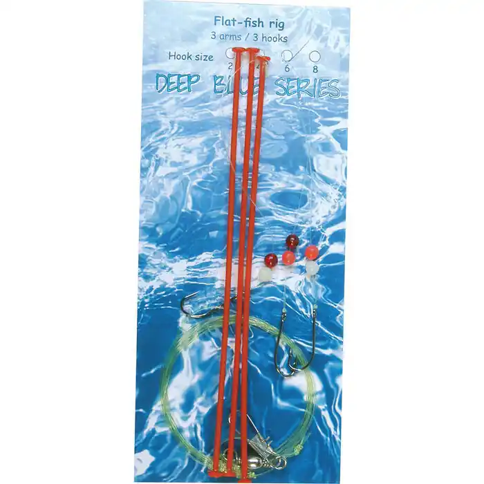 Deep Blue Flat Sea Rig 3-Arm 3-Haaks H2 - Voorradig Populair