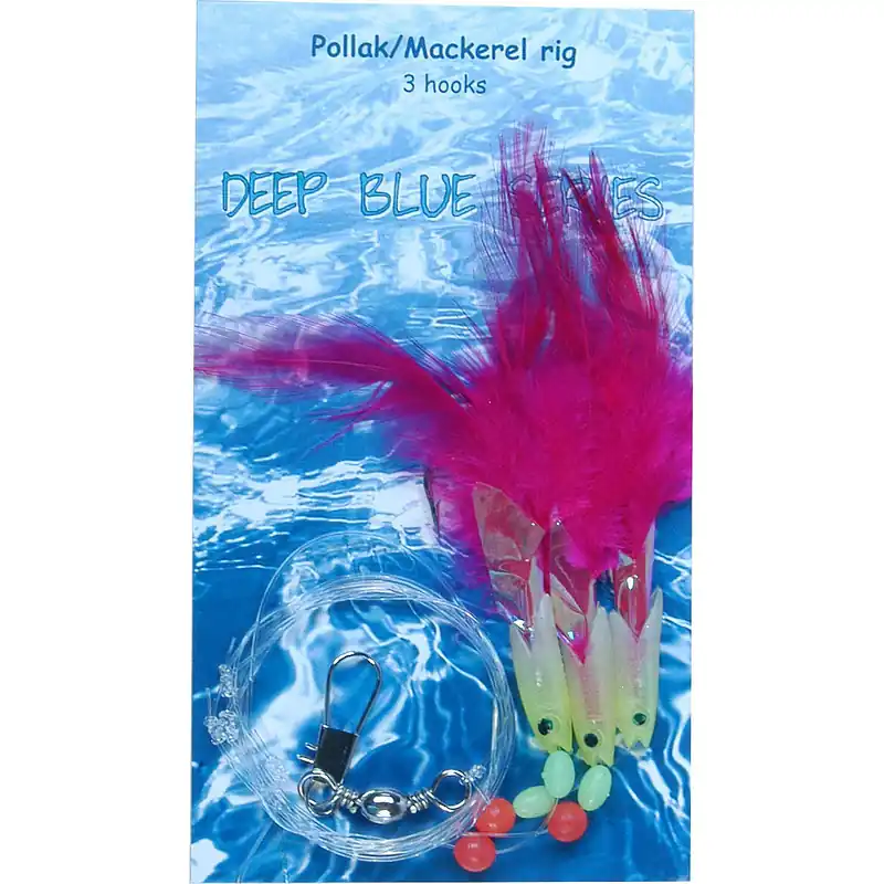 Deep Blue Polak en Makreel Paternoster 3-Haaks H3-0 Favoriet