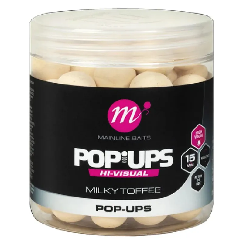 Mainline Hi-Visual Pop-Ups 15mm Milky Toffee Beperkt Aanbod