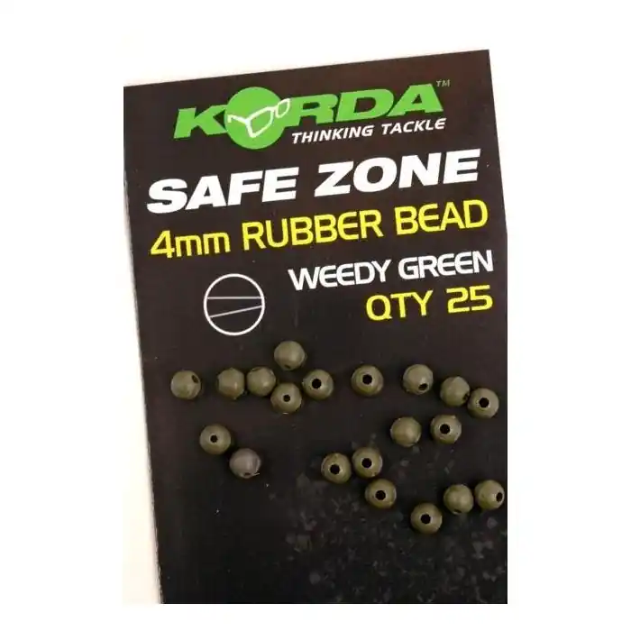 Favoriet Korda Rubber Bead Weedy Green 4mm