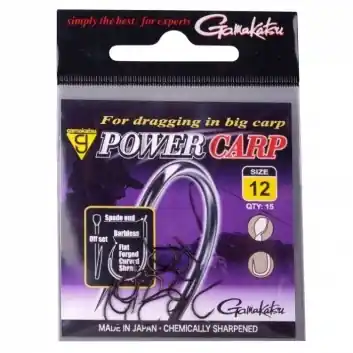 Gratis Retour Gamakatsu Power Carp - Flatted Eye Barbless