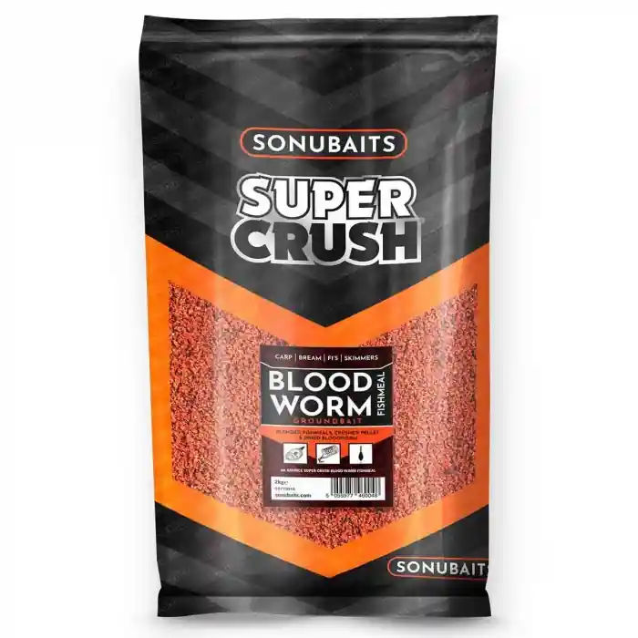Sonubaits Supercrush Bloodworm Fishmeal Groundbait Weekendaanbieding