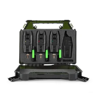 Korum KBI/R 3-Rod Bite Alarm Presentation Set Express Levering