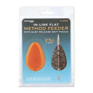 Express Levering Drennan In-Line Flat Method Feeder+bait Mould Large