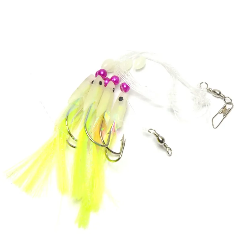 Betaalbaar Midnight Moon Hokkai Trace 5 haaks Chartreuse Haak 3/0