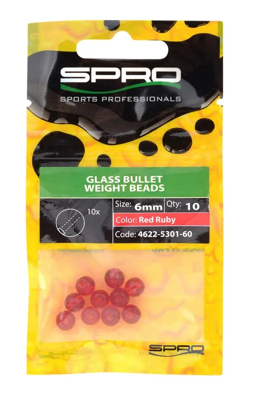 Bestseller SPRO Round Glass Bullet Weight Beads
