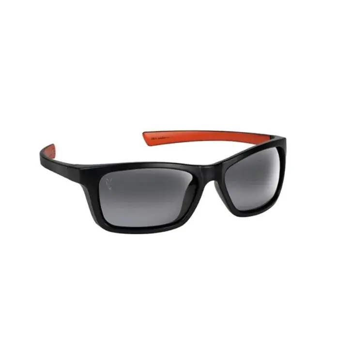 Fox Collec Wraps/Zonnebril Zwart/Oranje (Grijze Lens) Snelle Levering